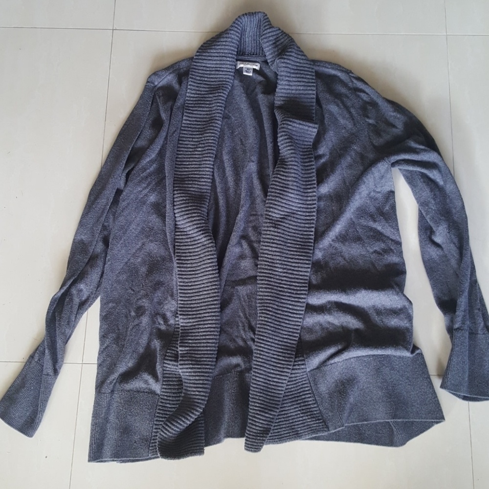 Gray cardigan